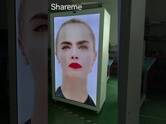 Pantalla táctil de 86 pulgadas LCD transparente Pantalla de exhibición de caja Reproductor publicitario