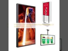 55 pulgadas 16:9 Reproductor de vídeo de alto brillo pantalla LCD de publicidad para ventana de la tienda