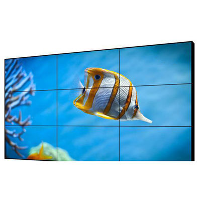 Pantalla de empalme LCD UHD de borde ultra estrecho de 55 pulgadas 3,5 mm de pantalla de pared de vídeo interior