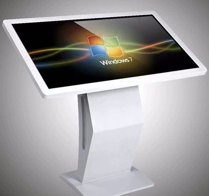 55" de pie en el piso todo en un solo toque pantalla quiosco computadora sistema Android Windows