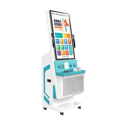 Quiosco de pantalla táctil médica de 32 pulgadas con certificación CE y pantalla táctil capacitiva para registro de hospital
