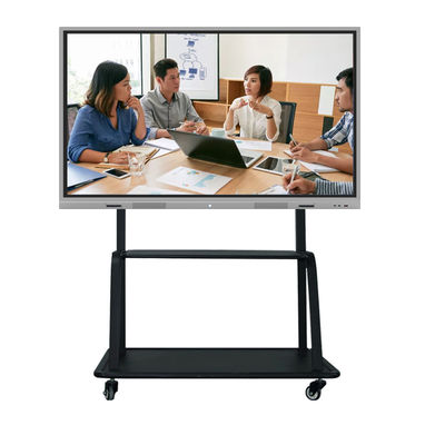 Tabla digital interactiva de 75 pulgadas de pantalla táctil infrarroja con sistema dual para salas de reuniones