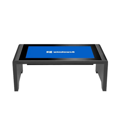 Mesa de pantalla táctil interactiva de 43 pulgadas con pantallas táctiles capacitivas y mesa de café inteligente de resolución 1920x1080