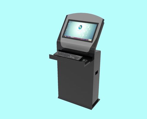 Quiosco de autoservicio de 19 pulgadas de piso de pie con pantalla táctil para cobrar boletos con pantalla interactiva
