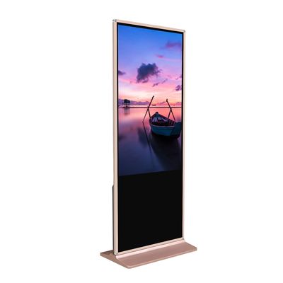 Quiosco de pantalla táctil independiente de 55 pulgadas con resolución de 1920x1080 y pantalla táctil infrarroja para autochequeo en aeropuertos