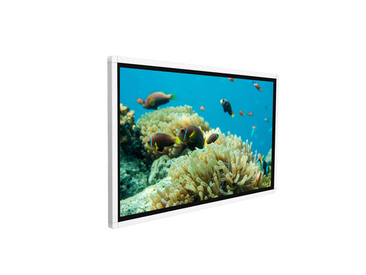 Quiosco digital de pantalla táctil de 50 pulgadas montado en la pared con sistema Android y pantalla de alta resolución
