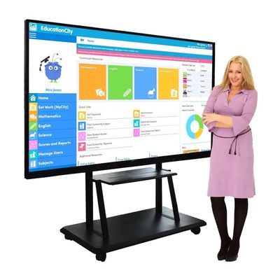 Pizarra Interactiva Digital de 110 Pulgadas con Pantalla 4K Ultra HD y Lápiz Electromagnético