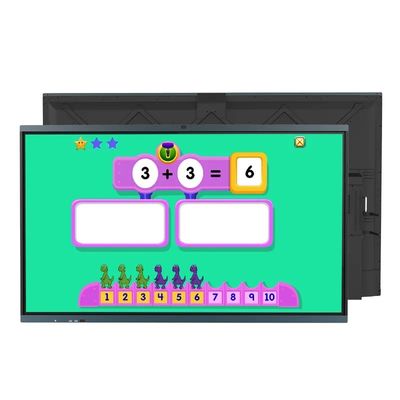 Panel plano LCD portátil interactivo de 86 pulgadas de pizarra inteligente para la enseñanza