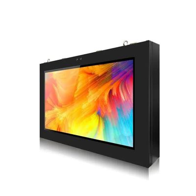 Pantalla de publicidad exterior a prueba de agua IP65 de alto brillo con amplio ángulo de visión para señalización digital