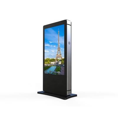 Pantalla de publicidad exterior de 55 pulgadas con alto brillo y impermeable IP65 para señalización digital