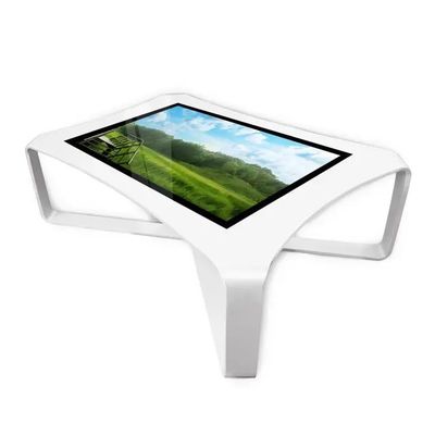 Mesa de pantalla táctil interactiva de 43 pulgadas con resolución 1920X1080 para aplicaciones de mesa de café inteligente