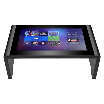 Mesa de juego de pantalla táctil digital de 43 pulgadas con vidrio de acero inoxidable y resolución 1920 × 1080