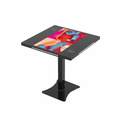 21.5 pulgadas de pantalla interactiva de pantalla táctil con capacidad táctil y carga inalámbrica para café inteligente y juegos
