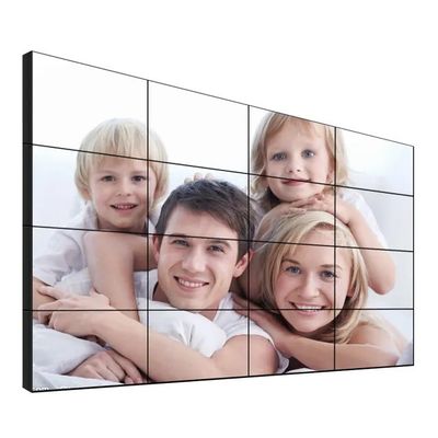 Pantalla de pared de empalme LCD de 49 pulgadas con bisel ultra estrecho de 3,5 mm y brillo de 500 cd / m2