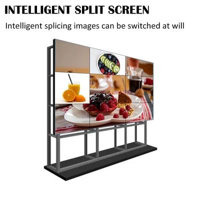Pantalla LCD de 55 pulgadas con resolución 4K y bisel estrecho para aplicaciones de videowall