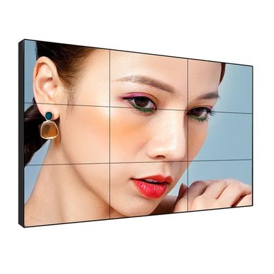 Pared de empalme LCD de 55 pulgadas con pantalla táctil infrarroja y brillo de 500 cd / m2 para pantallas de pared de video comerciales
