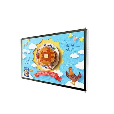 Display de señalización digital para ventanas de publicidad 125W Alto brillo 3000:1 Contraste