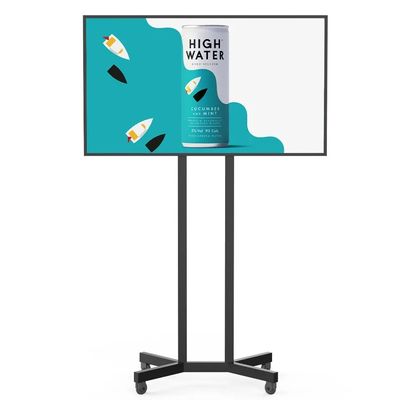 Pantalla publicitaria LCD metálica de 125W con resolución de 1920x1080 para señalización digital comercial
