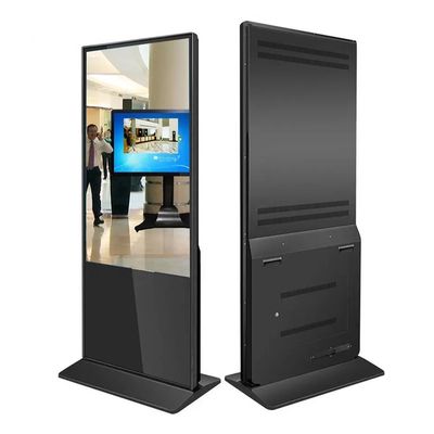 Display de publicidad LCD de pie gratuito de sistema Android portátil de 43 pulgadas