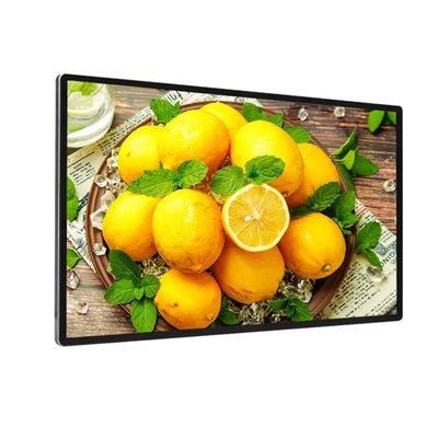 Pantalla de publicidad LCD de 98 pulgadas montada en la pared con resolución de 1920 x 1080 y protección IP55 IP65