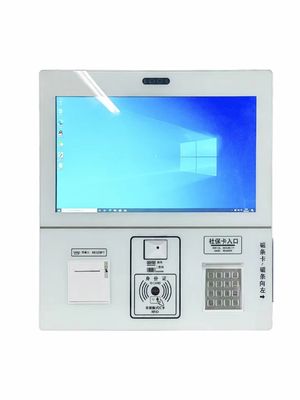 21Quiosco de autoservicio de pantalla táctil de 2,5 pulgadas con escáner de código QR para el registro y pago en el hospital