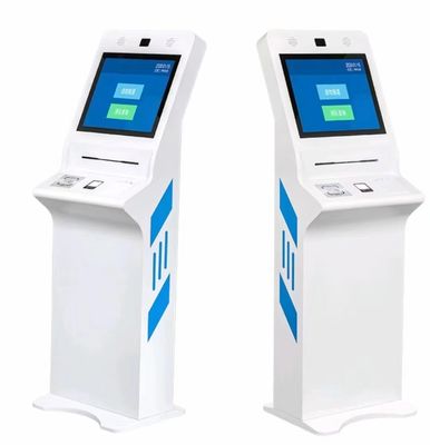 Quiosco Interactivo de 24 Pulgadas con Impresora de Recibos y Lector de Tarjetas de Identificación para Aplicaciones de Autoservicio