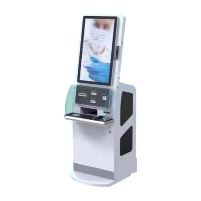 Quiosco de autoservicio con pantalla táctil de 32 pulgadas, 67W de potencia y funciones personalizables para el registro de pacientes en hospitales
