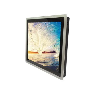 Monitor de pantalla táctil industrial de 19 pulgadas con IP65 a prueba de agua y pantalla táctil capacitiva de 10 puntos