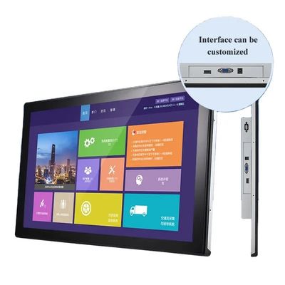 27 pulgadas capacitivo pantalla táctil panel de monitor de pantalla impermeable IP65 Frente