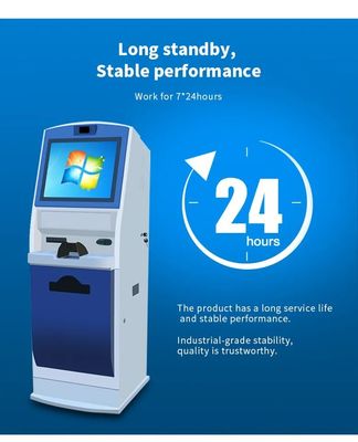 Quiosco de pantalla táctil de 19 pulgadas con procesador Intel Core i3/i5/i7 y resolución 1920*1080 para terminal de autoservicio