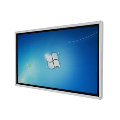 Quiosco digital con pantalla táctil de 55 pulgadas con pantalla táctil infrarroja y sistema operativo Windows todo en uno