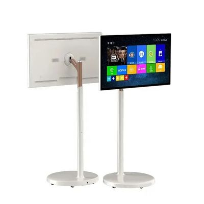 Pantalla táctil portátil inteligente, quiosco digital de 24 pulgadas, soporte de piso para tabletas Android con NFC