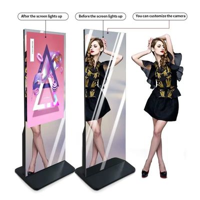 Gimnasio en interiores Smart Magic Mirror pantalla táctil de 43 pulgadas pantalla digital Android