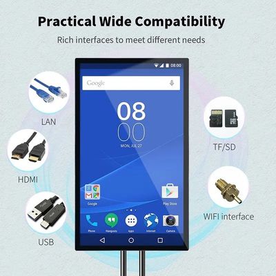 Display de pantalla táctil industrial capacitiva LED LCD de alto brillo 43 pulgadas