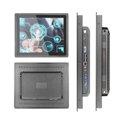 Monitor Táctil Todo en Uno PC Impermeable de 17 Pulgadas con Antichoque, Vibración y Pantalla de Alto Brillo