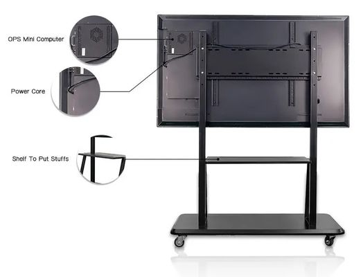 Pantalla táctil inteligente de 55 pulgadas pantalla interactiva de panel plano con relación de aspecto 16:9