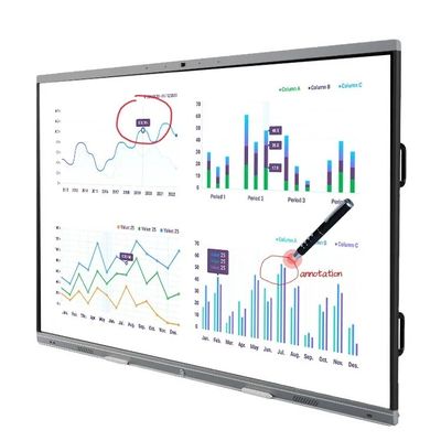 Pizarra Interactiva Digital 4K Ultra HD de 85 pulgadas con Videoconferencia para Salas de Reuniones