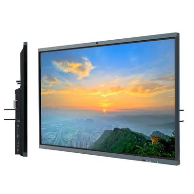 Panel plano interactivo con pantalla táctil inteligente infrarroja de 75 pulgadas, aprobado por ROHS para salas de reuniones