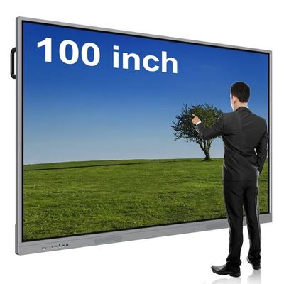 100 pulgadas Full HD Multi-touch Digital Interactivo Tablero Blanco Inteligente Panel Flat pantalla táctil