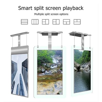 55 pulgadas de pantalla doble de alto brillo de publicidad pantalla LCD reproductor con 1500 nits de brillo
