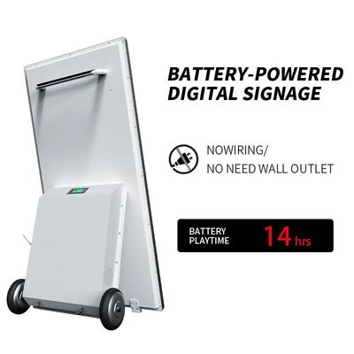Pantalla de publicidad digital exterior de 43 pulgadas Batería de 1500 nits