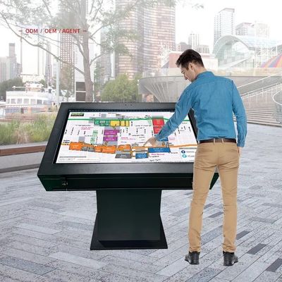 Pantalla táctil exterior Quiosco de información interactivo todo en uno solo 43 pulgadas