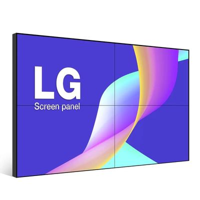 Muro de video de empalme LCD de 75 pulgadas con alto brillo y amplio ángulo de visión para señalización digital