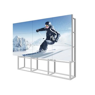 Muro de video de empalme LCD de 75 pulgadas con alto brillo y amplio ángulo de visión para señalización digital