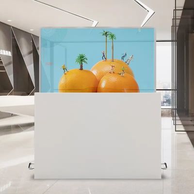 Escritorio 55 pulgadas OLED pantalla transparente automática de subida y bajada de pantalla