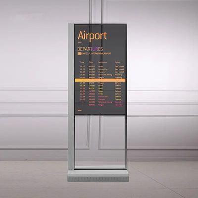 Monitor de pantalla táctil transparente de 55 pulgadas con reproductor de video Android y tecnología táctil infrarroja 10
