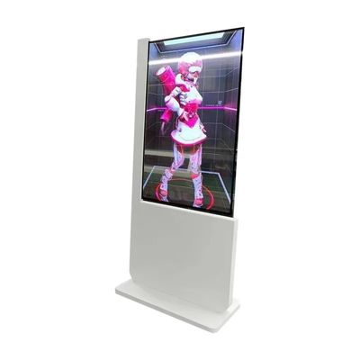 Exhibidor LCD Transparente de 55 pulgadas con resolución de 1920 x 1080 y soporte de suelo Pantalla OLED