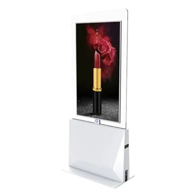 Exhibidor LCD Transparente de 55 pulgadas con resolución de 1920 x 1080 y soporte de suelo Pantalla OLED