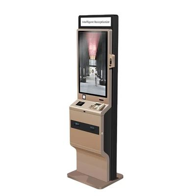 Estante libre de pantalla táctil Quiosco de autoservicio 90W con impresora térmica de caja de luz LED