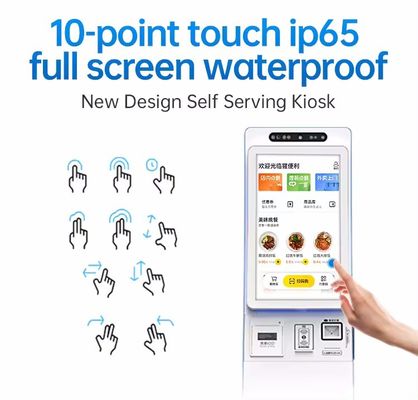 Quiosco de autoservicio con pantalla táctil de 22/32 pulgadas con software personalizable y soporte multipago para estaciones de servicio automatizadas